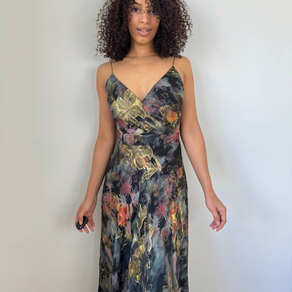 Vintage Nicole Miller 100% Silk Maxi Dress (S) - Picture 7 of 10